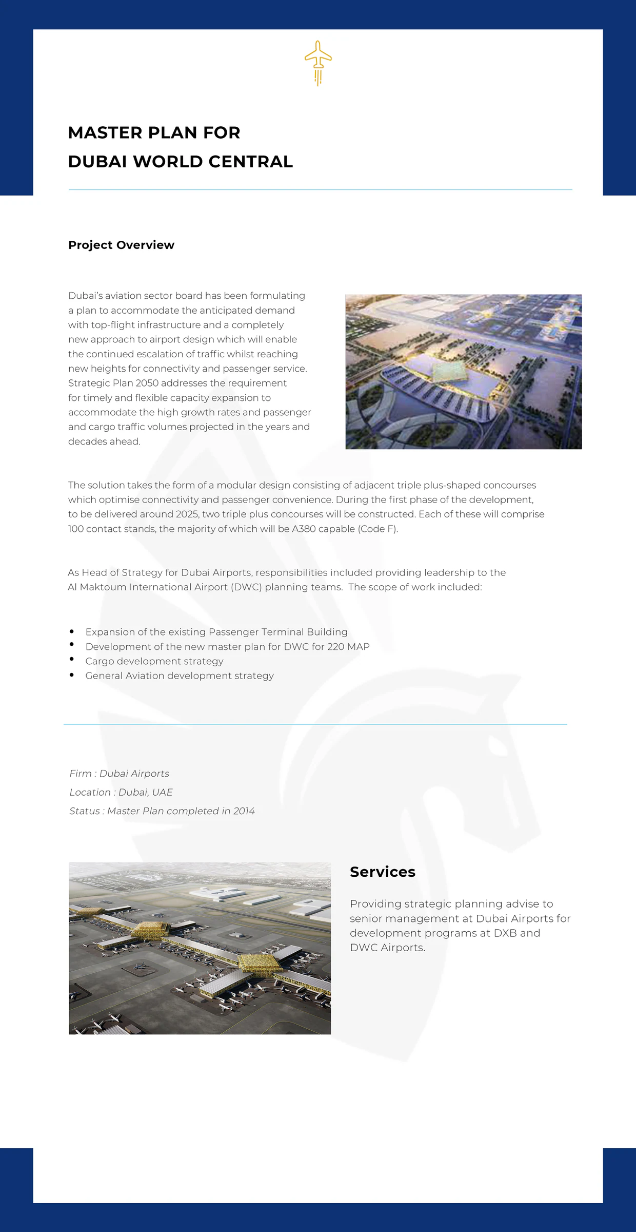 Master Plan Dubai World Central