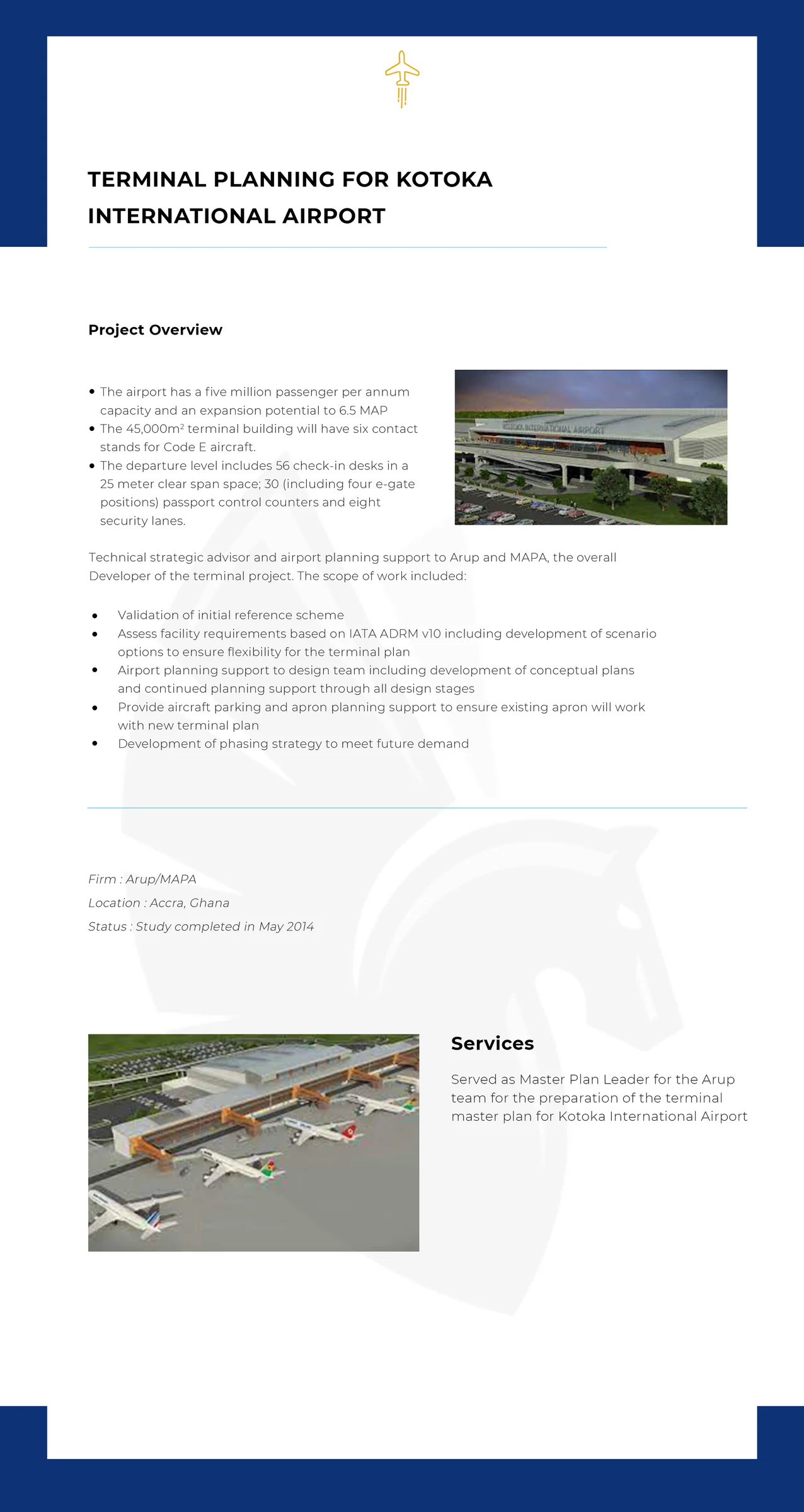 Terminal Planning for Kotoka International Airport