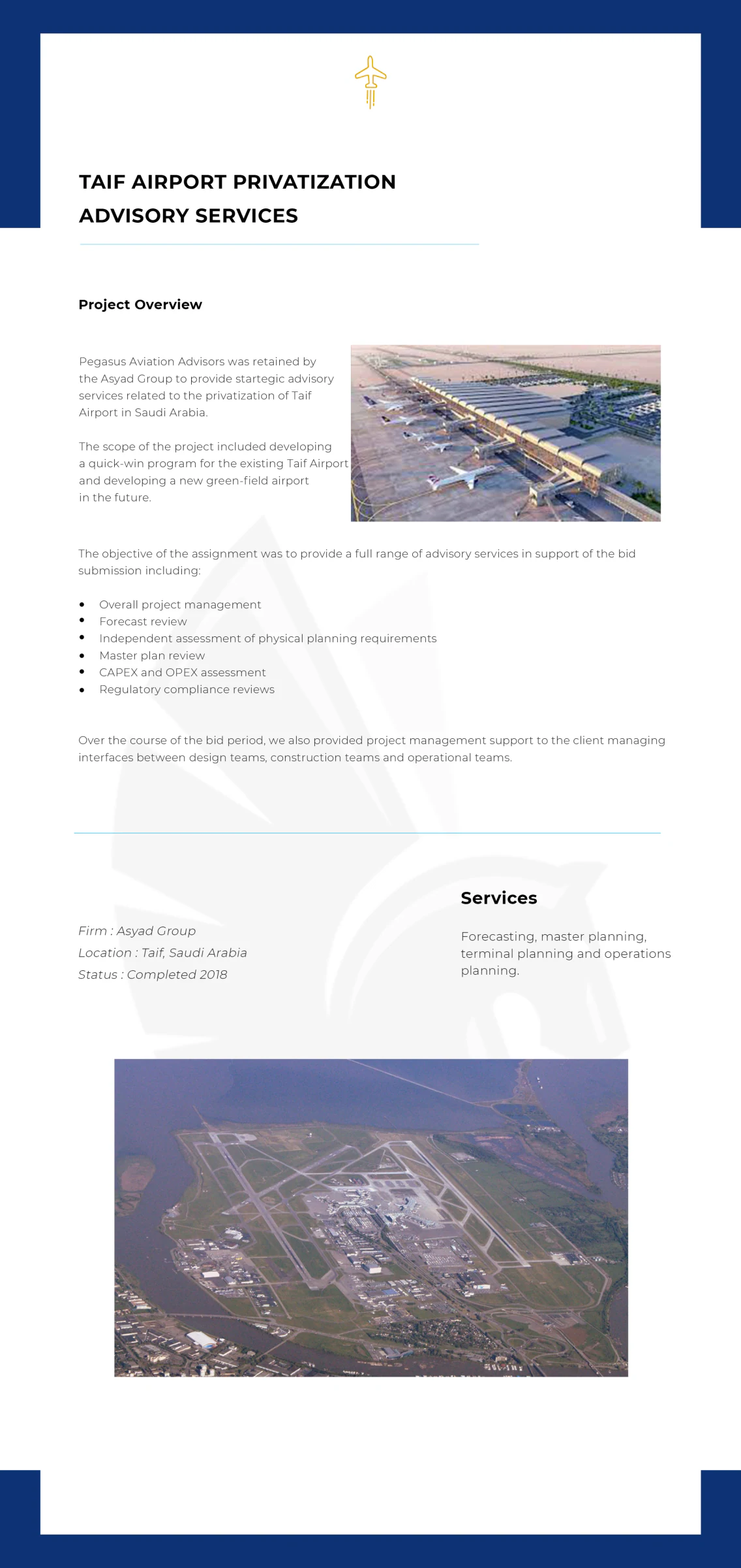 Taif Airport Privatization Advisory Services